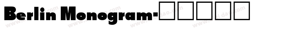 Berlin Monogram字体转换
